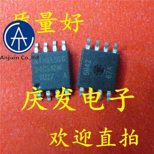 10pcs 100% orginal new real stock AT24C512W - 10 su - 2.7 AT24C512W SOP8 quality assurance