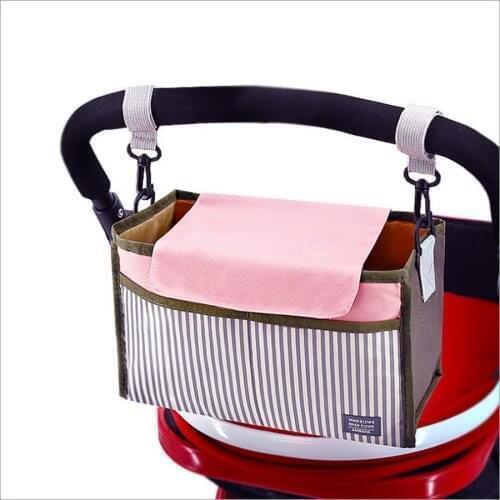 100pcs Baby Stroller Bag Nappy Diaper Bag Carriage Hanging Basket Storage Organizer Mummy Storage Bebe Stroller Accessories