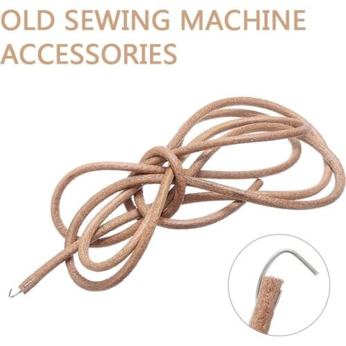 183cm*5mm Sewing Machine Belt Vintage Treadle Peddling Type Leather Belt For Sewing Machine Home Sewing Machine Replace Prats