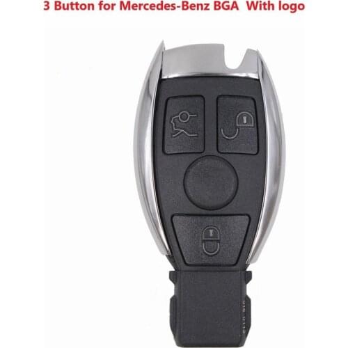 3/3+1 Button Remote Car Key Shell Case 2000+ NEC BGA with blade for Mercedes-Benz BGA W203 W210 W211 AMG W204 C E S CLS CLK CLA