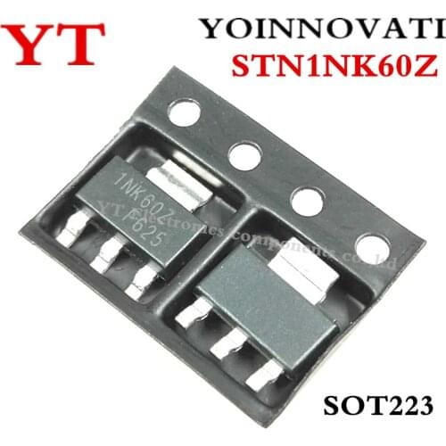 50pcs/lot STN1NK60Z 1NK60Z MOSFET N-CH 600V 300MA SOT223 IC best quality