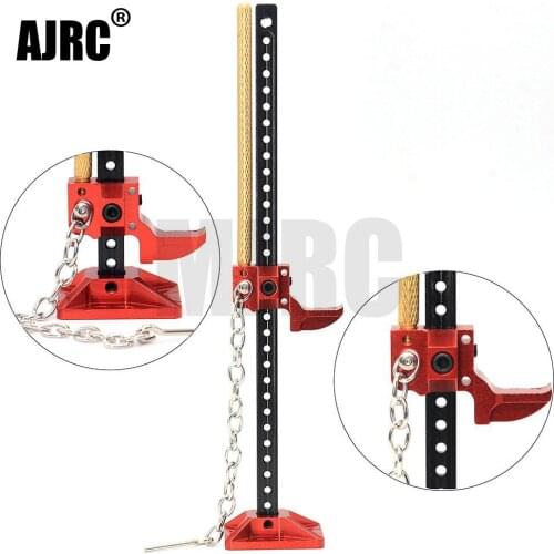AJRC Durable RC Rock Crawler Slideable Metal Jack Tool for Axial TRX-4 SCX10 TAMIYA CC01 RC4WD D90 D110 TF2 1:10 Accessories