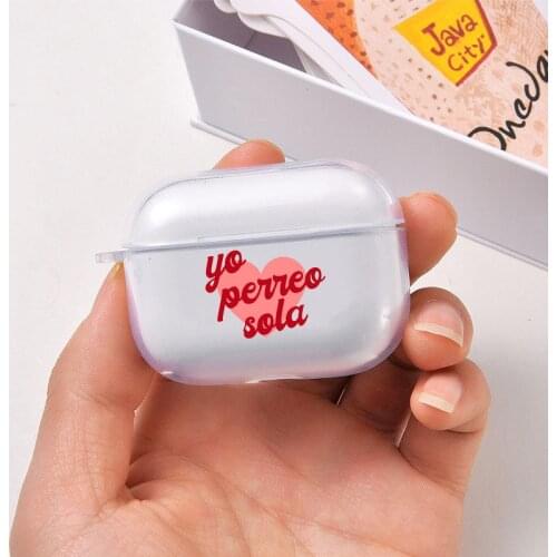 Yo Perreo Sola Bad Bunny Maluma Earphone Case for Airpods Pro Case Wireless Earphone Accessories Soft TPU Cover Funda Coque