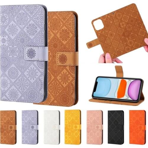For Funda Huawei PSmart Y7A Luxury Wallet Phone Case for Huawei P Smart 2021 Case Fashion Totem Magsafe Leather Flip Cover Women