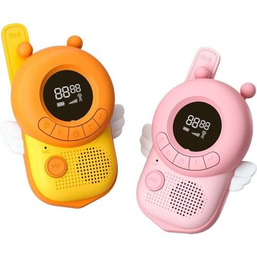 Childrens Walkie-Talkie Toy Wireless Call Outdoor Portable Microphone Cartoon Mini Puzzle Gift kids walkie talkie spy gear