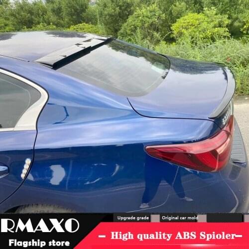 For Infiniti Q50 Roof Spoiler 2014-2017 Infiniti Q50 Roof J-X Spoiler rf ABS plastic Material Car Rear Wing Color Rear Spoiler