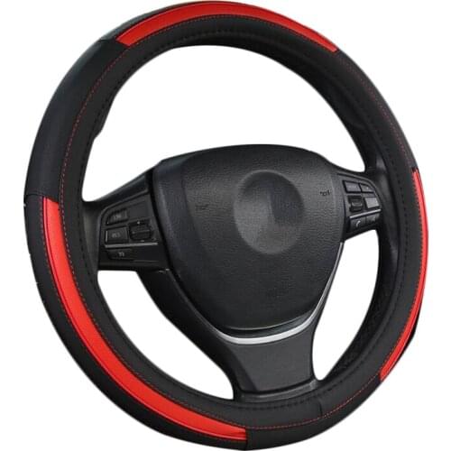 DONYUMMYJO Custom made Fashion Wear resistant Leather Car Steering Wheel Cover Diameter 36/38/40/42/45/47/50CM