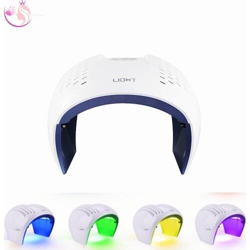 Hot 7 Colors PDT Facial Mask Photon LED Light Therapy Foldable Face Lamp Skin Rejuvenation salon Home Use Skin Care Tools 2021