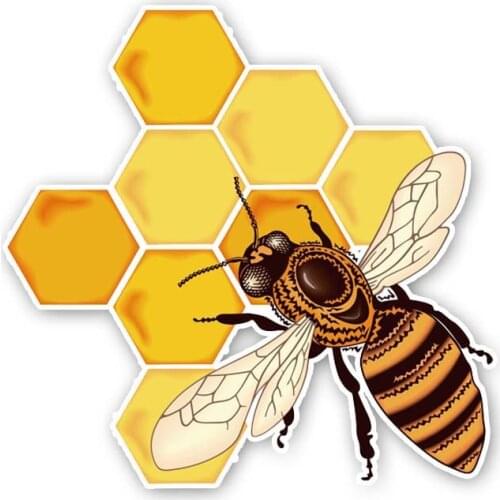 Bees That Eat Honey Interesting Car Window Body Decorative Car Sticker Decal Car Sticker Cover Scratches Waterproof Apply To Car