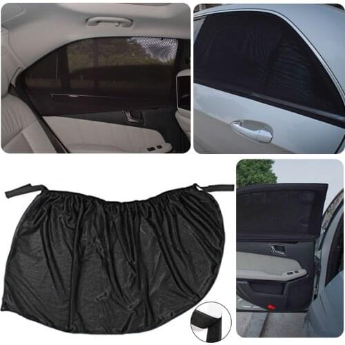 JX-LCLYL One Pair Universal Adjustable Car Rear Window Blind Sun Shade Covers Curtain