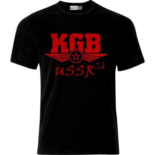 KGB USSR Russia Russland Vintage Soviet Union T-Shirt. Summer Cotton O-Neck Short Sleeve Mens T Shirt New S-3XL