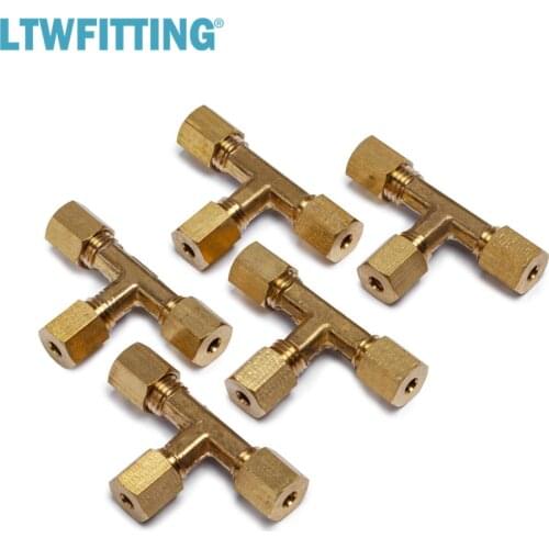 LTWFITTING 1/8" OD Compression Tee,BRASS COMPRESSION FITTING