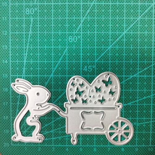 Cartoon Bunny Animal Stroller metal cutting mold scrapbook embossed paper card photo album craft paper cutting 2021 new