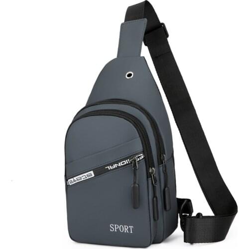 Mens Messenger Bags Wear-resisting Travel Shoulder Bag Waterproof Fabric Business Mens Casual Shoulder Bags with Earphone Hole