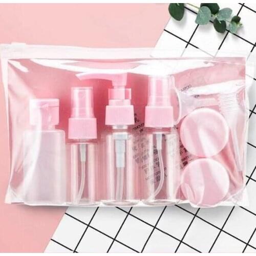 24Set/Lot Multi 11Pcs/Set Storage Kit Travel Sample Empty Spray Bottles Cosmetics Portable Travel Sub Bottle HA2475
