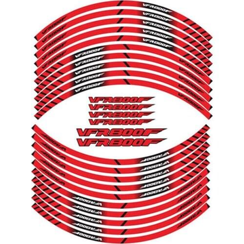 Motorcycle tyre Stickers inner wheel reflective decoration decals For HONDA VFR800F vfr 800 f
