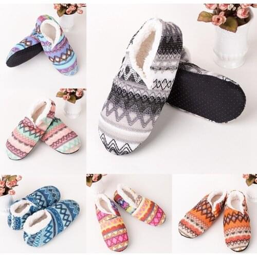 Indoor Floor Socks For Women Men Winter Warmer Thicken Non-slip Unisex Soft Home Room Short Shoes Fashion Solid Color Floor Sock