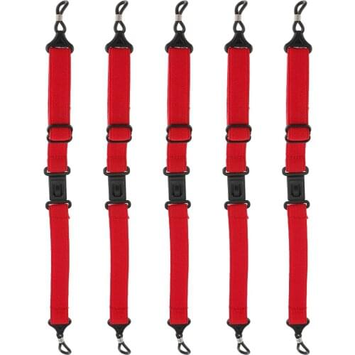 New 5 Pieces Adjustable Sports Sunglasses Holder Noslip Eyewear Cords Holder Lanyard Strap 4Colors Choose