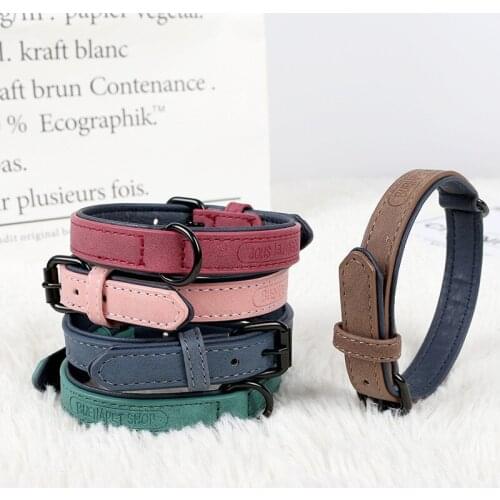 New Dog Collars Personalized Leather Dog Collar Small Medium Large Dogs Pet Accessory Pitbull Bulldog Beagle Correa Perro