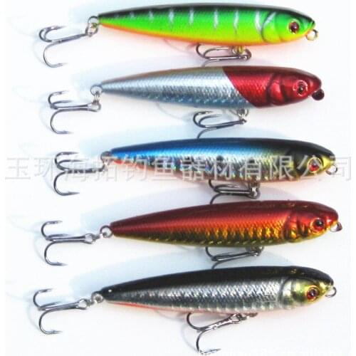 Whole Sale 50pcs/Lot Minnow Diving Fishing Lures BARRA/MACKERAL/SALMON pencil type water dog paddle Lure 8cm/9g Free Shipment