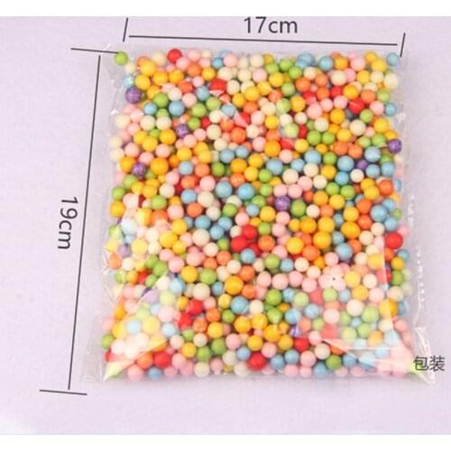 5 package = 5000 PCS multicolor styrofoam ball 7 to 9 mm holiday away the wedding decoration