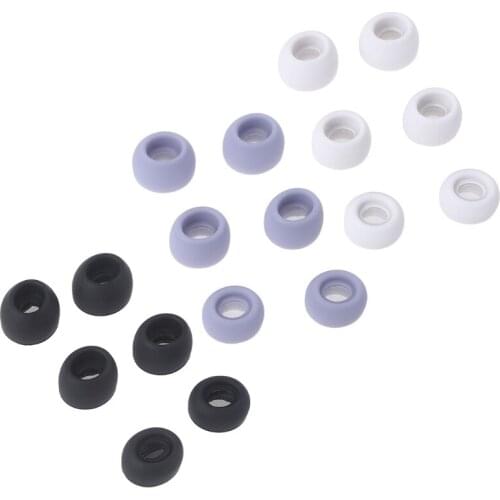 Dropshipping 6pcs Silicone Eartips Eargels Earpads Ear Tips Memory Foam Bud Compatible for Glaxy Buds Pro with Steel Mesh