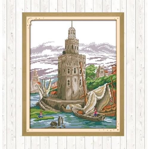 Counted Cross Stitch Kits Embroidery Needlework Sets DMC DIY Hand Crafts for Needlework 14ct 11ct Aida Fabric Printed on Canvas