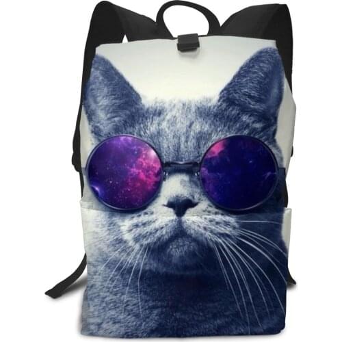 Funny Cat School Backpack USB Charge School Bag For Teenager Boy Anti-Theft Childrens Schoolbags Laptop Backpack