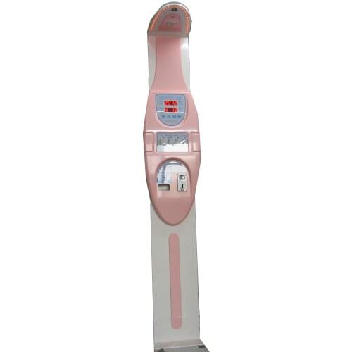 KN-HGM18 New desigh Coin-operated Ultrasonic Body Height Weight Measuring Machine for sale