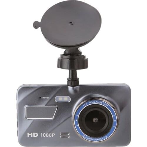 Dash Cam Dual Lens Car DVR Camera Full HD 1080P 4inch Touch IPS Front+Rear Night Vision Video Recorder Parking Monitor
