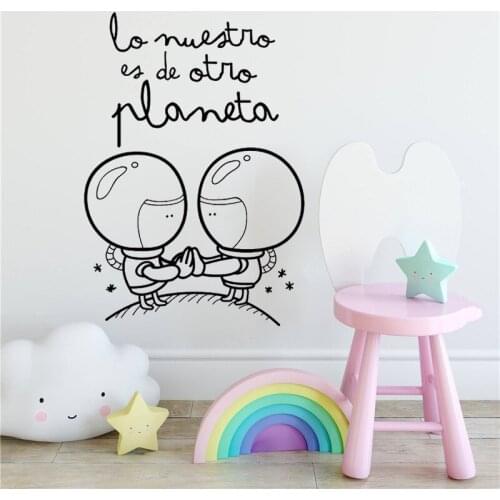 Vinyl Wall Stickers Spanish Quotes Decor Murals Couples Waterproof Bedroom Livingroom Decals Poster Decoration RU2029