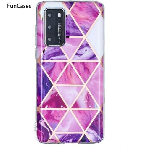 Cherry Red Cellular Phone Cases For cover Huawei P40 Lite Soft IMD Protector Cellular Huawei Nova 6 SE P40 Pro P30 P20 Lite E