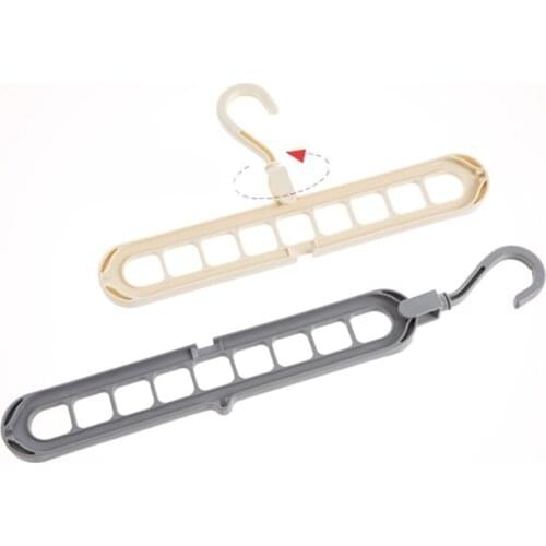 Rotating Nine-Hole Hanger Multi-Function Multi-Layer Folding Magic Hanger Wardrobe Storage Rack Scarf Baby Clothes Drying Racks