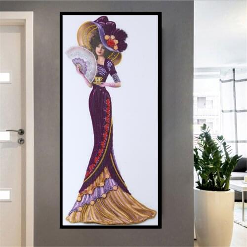 Lady 5d Diamond Painting Beauty Decoration Home Embroidery Full Display Diamond Art Woman Handmade Gift