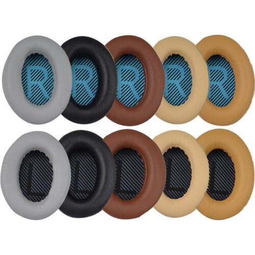 1Pair Replacement Earpads Ear Pad Cushion Cover Fit For BOSE QC35 QC25 QC15 AE2 Headphone Memory Foam Pads Ear Cover Repair Part