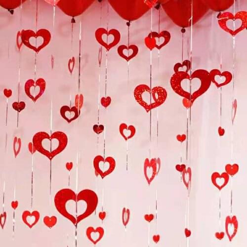 100 Pieces of Kids Birthday Party Decoration Rain Silk Sequin Pendant Wedding Wedding Room Decoration Balloon Rain Silk Pendant