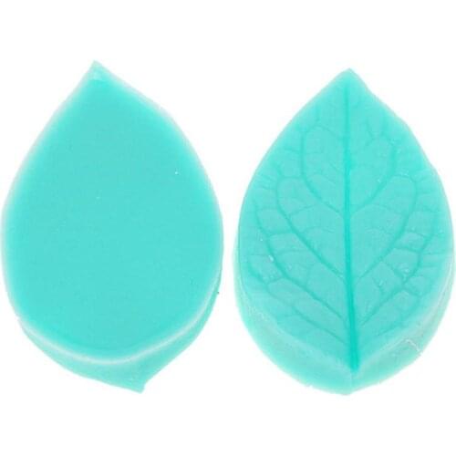 2pcs Maple Leaf Veiner Silicone Texture Cake Mold Fondant Cake Tool Veining Mold Sugar Fondant Tool 3D Leaves Cake Mould