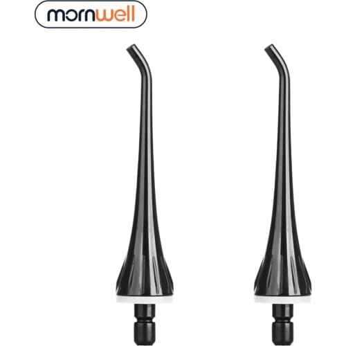 2 Replacement Tips Compatible With Mornwell D50BS Water Flosser Oral Irrigator For Braces
