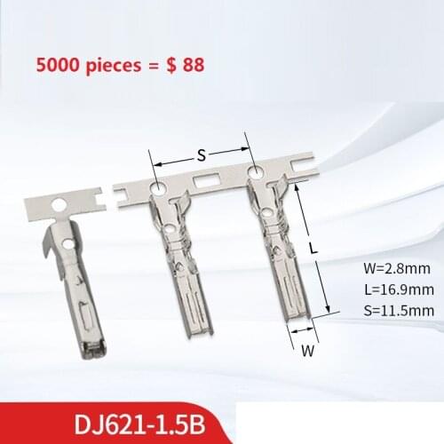 200 Set 282110-1 Free shipping 100pcs 1.5mm DJ621-1.5B AMP Deutsch connector terminals G36