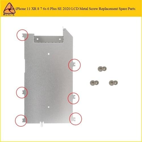 2000Pcs/Bag LCD Back Metal Plate Bezel Holder Screws For iPhone 11 XR 8 7 6S 6 Plus SE 2020 Display Shield Backplate Cover Screw