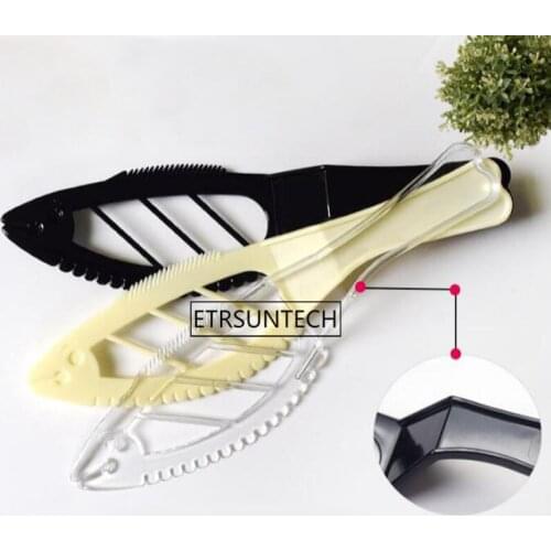 500pcs Disposable Plastic Cake Knife Fish Type Serrated Birthday Wedding Party Cake Cutter Slicer Accessories