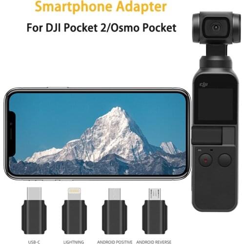 Smartphone Adapter For DJI Pocket 2/Osmo Pocket IOS Lightning Micro USB-C Android Positive Standard Reverse Data Gimbal Parts
