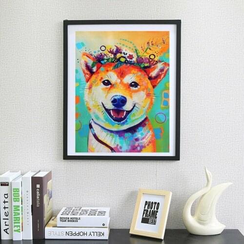 Animal Full Rhinestone Cute Shiba Inu 5D Diamond DIY Diamond Painting Special Diamond accessories,Diamond Embroider,home decor