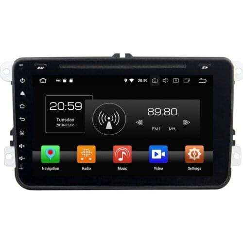 4GB+32GB Octa Core 8" Android 8.0 Car Audio DVD Player for VW Volkswagen Skoda POLO GOLF PASSAT CC JETTA TIGUAN TOURAN Caddy