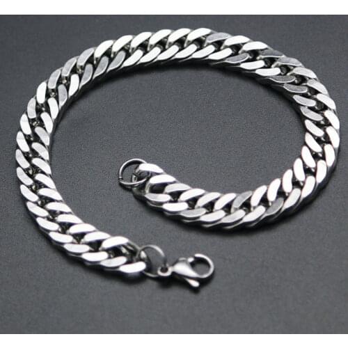 Fashion Chain Bracelet 316L Stainless Steel Bracelet 3mm 4mm 5mm 6mm 7mm 8mm Smooth Necklace Bracelet For Women Men Girl Boy