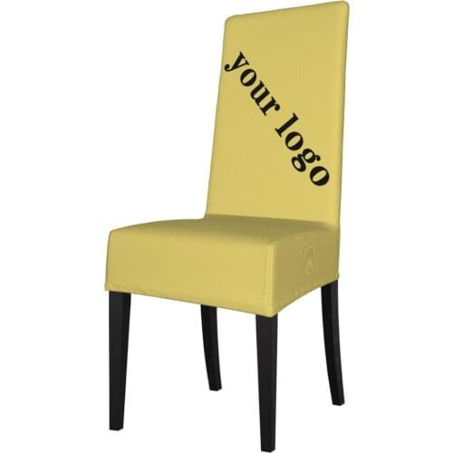 Personalized Custom Chair Cover Spandex Elastic Chair Slipcover Case Stretch Chair Covers for Wedding Hotel Banquet Dining Room