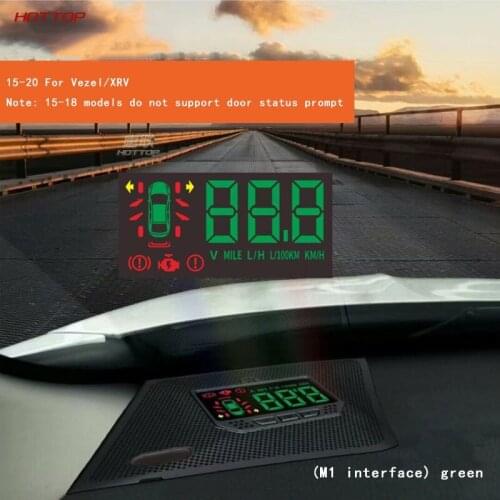 ABS Black Head Up Display For Honda Vezel HRV HUD Tire Pressure Monitor