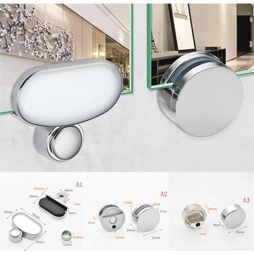 Bathroom Mirror Fixed Clip Glass Mirror Hinge Fixed Accessories Advertising Plate Glass Clamp Mirror Fixed Fitting