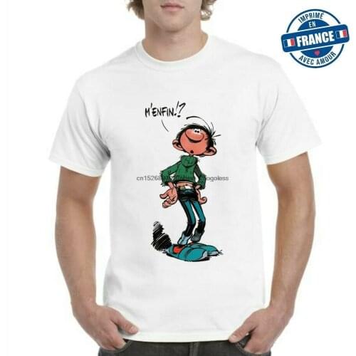 Tee-shirt gaston lagaffe finally me top quality 190 gr