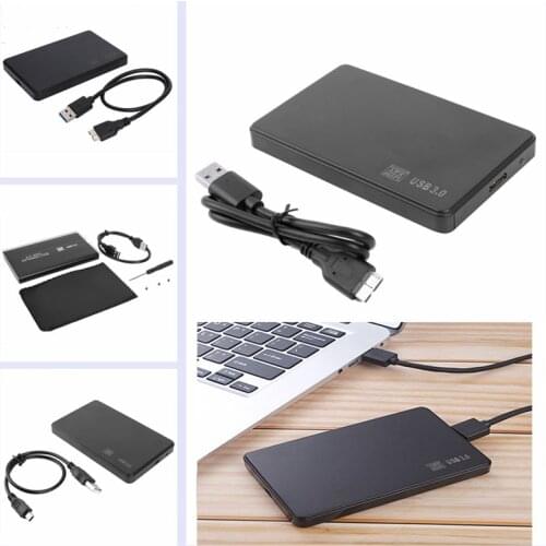 2.5 inch HDD SSD Case Sata to USB 3.0 2.0 Adapter Free 5 6 Gbps Box Hard Drive Enclosure Support 2TB HDD Disk